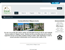 Tablet Screenshot of alleganycountyhousingauthority.com